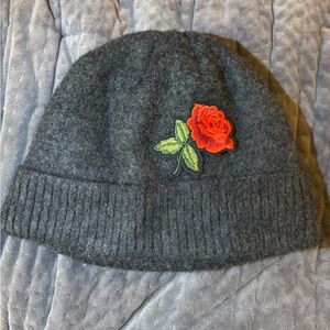Rose winter hat